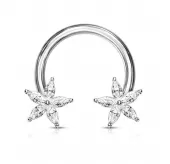 Циркуляр (подкова) PiercedFish HSC06 серьга для пирсинга септума, хряща уха, брови, носа, губ, сосков