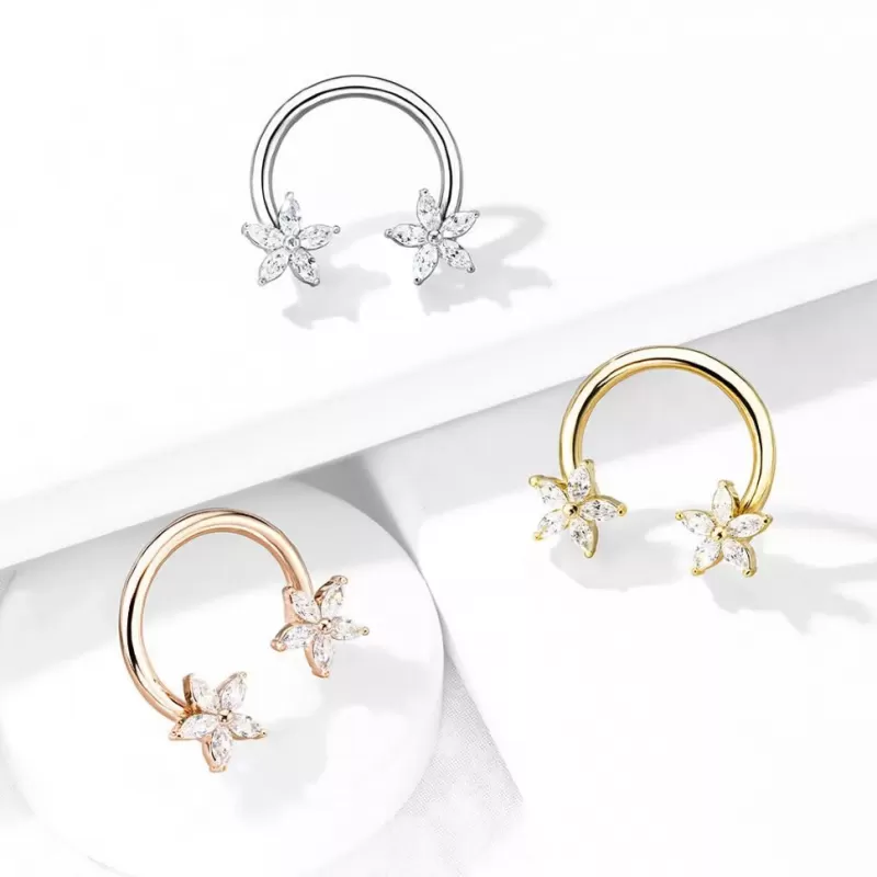 Циркуляр (подкова) PiercedFish HSC06 серьга для пирсинга септума, хряща уха, брови, носа, губ, сосков