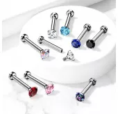Серьга лабрет из стали PiercedFish LSI037-AB для пирсинга губ, носа, уха