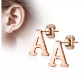Серьги-гвоздики из стали TATIC SE3429R в форме букв