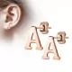 Серьги-гвоздики из стали TATIC SE3429R в форме букв
