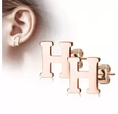 Серьги-гвоздики из стали TATIC SE3429R в форме букв