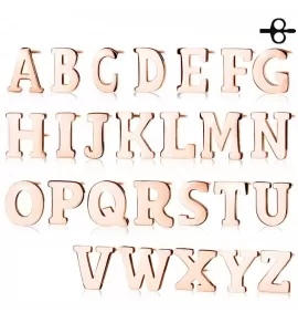 Серьги-гвоздики из стали TATIC SE3429R в форме букв