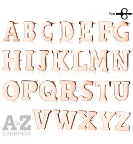 Серьги-гвоздики из стали TATIC SE3429R в форме букв