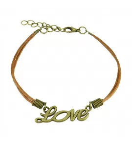Женский браслет-шнурок текстильный TATIC SL0197 с надписью LOVE