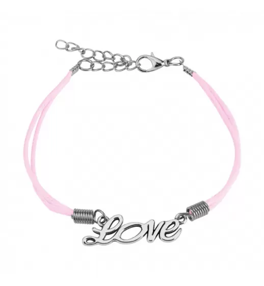 Женский браслет-шнурок текстильный TATIC SL0197 с надписью LOVE