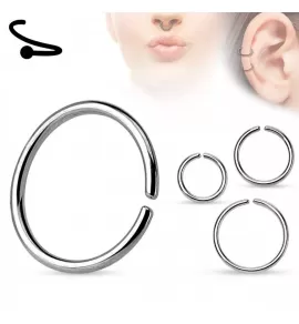 Серьга кольцо из стали PiercedFish RX1 для пирсинга септума, хряща уха, носа, брови, губ