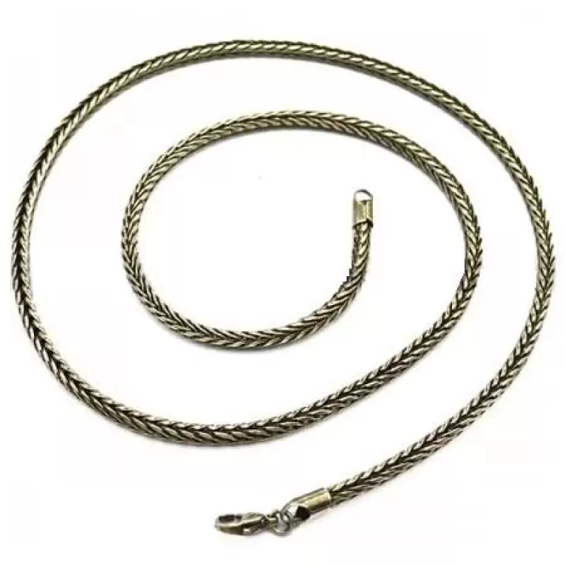 Стальная цепочка мужская Everiot SN-ZS-2809 плетения колосок