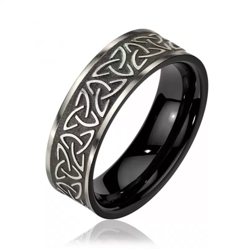 Кольцо с кельтским орнаментом TATIC RSS-8312 из нержавеющей стали