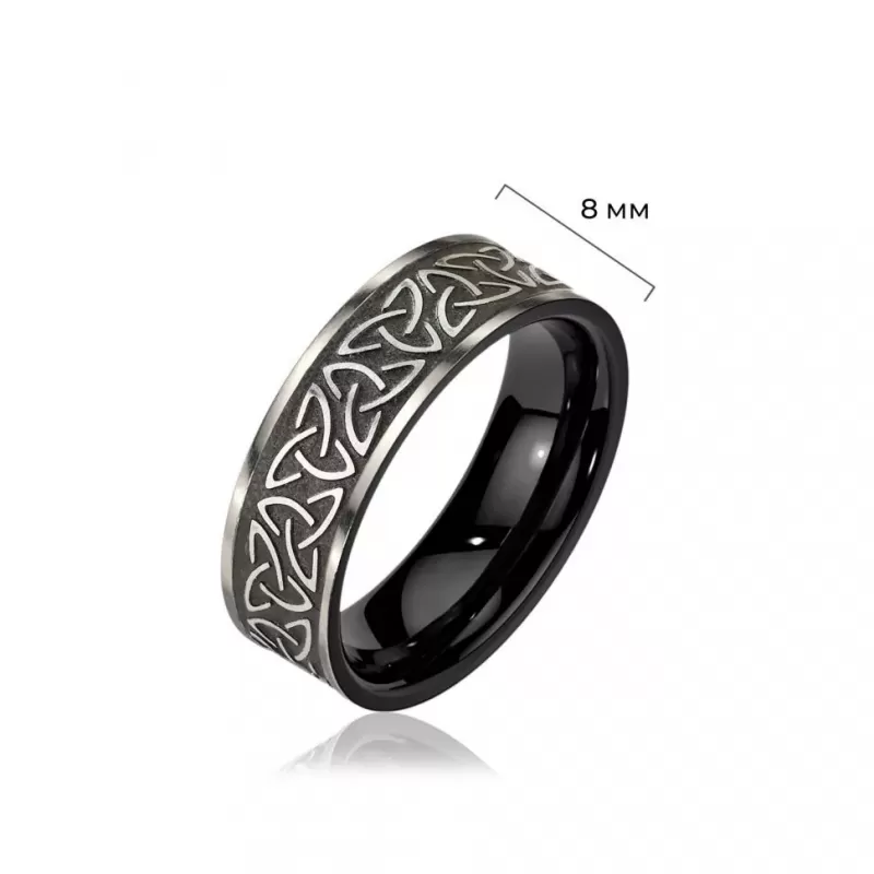 Кольцо с кельтским орнаментом TATIC RSS-8312 из нержавеющей стали
