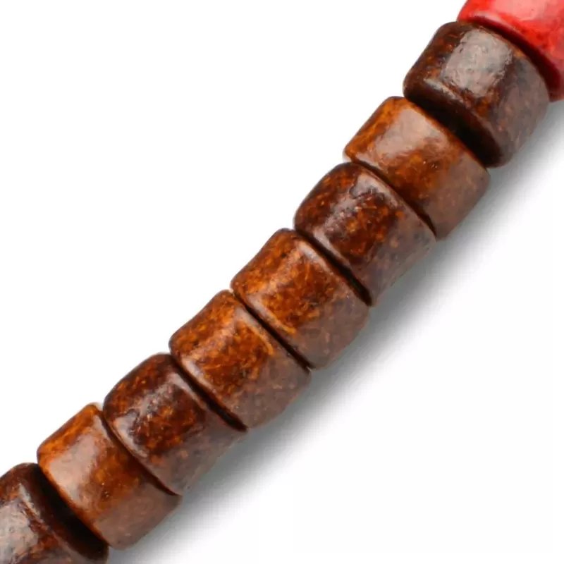 Плетеный браслет ручной работы в стиле Шамбала Everiot Select LNS-2058 из керамических бусин