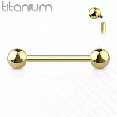Штанга из титана с внутренней резьбой Pirslab TIBT-GD для разных видов пирсинга