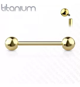Штанга из титана с внутренней резьбой Pirslab TIBT-GD для разных видов пирсинга