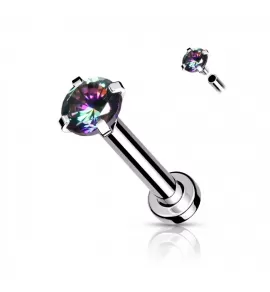 Серьга лабрет из стали PiercedFish LSI037-VM для пирсинга губ, носа, уха