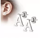 Стальные серьги-гвоздики TATIC SE3429S в форме букв