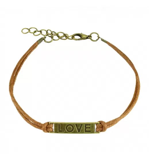 Женский браслет-шнурок текстильный TATIC SL0198 со словом LOVE