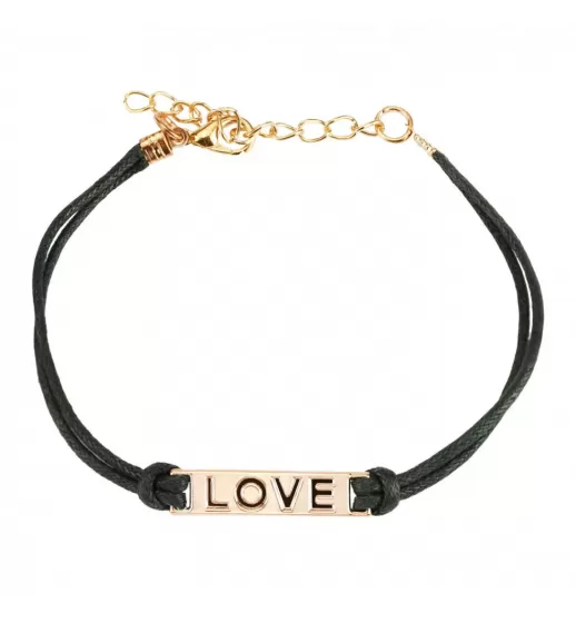 Женский браслет-шнурок текстильный TATIC SL0198 со словом LOVE