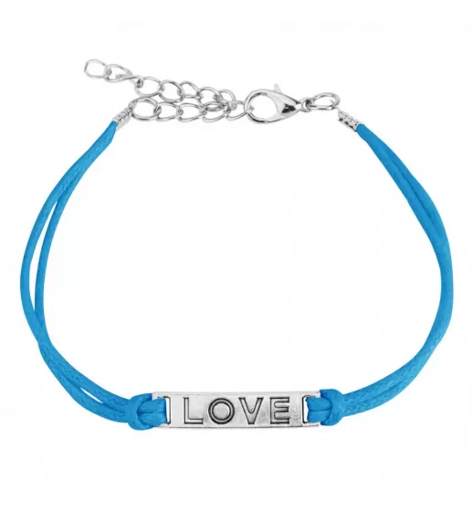 Женский браслет-шнурок текстильный TATIC SL0198 со словом LOVE