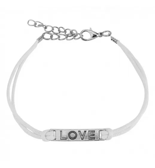 Женский браслет-шнурок текстильный TATIC SL0198 со словом LOVE