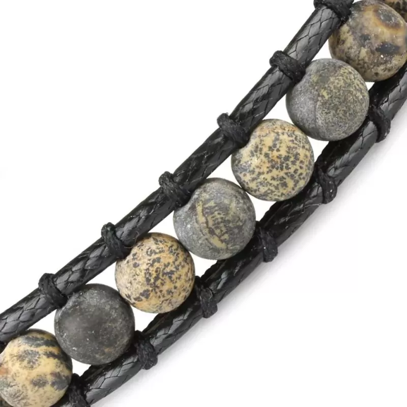 Плетеный браслет Everiot Select LNS-2190 из натурального агата