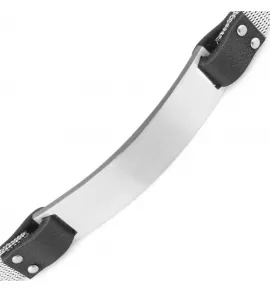 Мужской браслет из стали со вставками из кожи Everiot SB-ZS-8939 с пластиной для гравировки