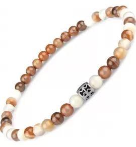 Браслет из агата Ботсвана на резинке Everiot Select LNS-2060