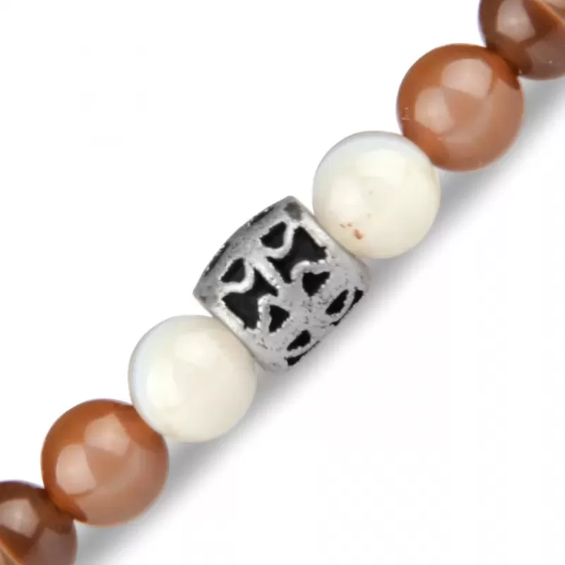 Браслет из агата Ботсвана на резинке Everiot Select LNS-2060