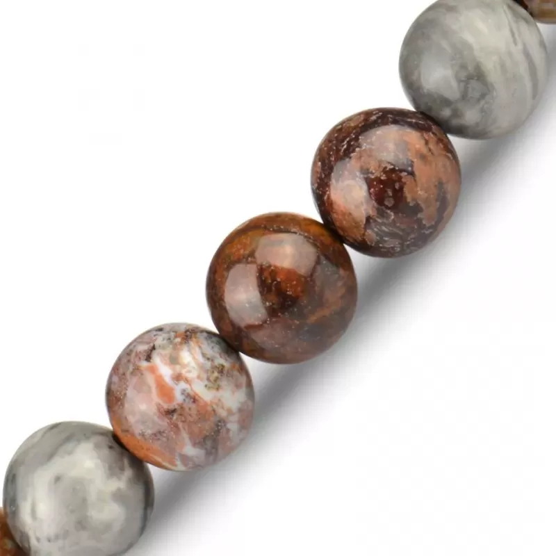 Браслет на резинке "Инь и Ян" из цветного агата и яшмы Everiot Select LNS-2077