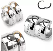 Серьги-кольца из стали TATIC SE2846 для пар