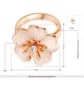 Кольцо ROZI RG-18340B с изящным цветком