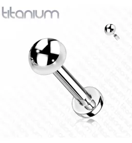 Титановая серьга лабрет Pirslab TIL17-ST для пирсинга Монро, трагуса, хеликса