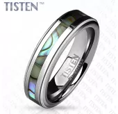 Кольцо Tisten из титан-вольфрама (тистена) R-TS-019 с галиотисом