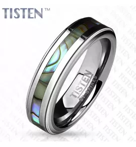 Кольцо Tisten из титан-вольфрама (тистена) R-TS-019 с галиотисом
