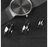 Кольцо из титана Spikes R-TI-0619 двухцветное