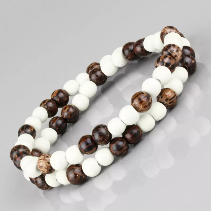 Браслет на резинке Everiot Select --LNS-3010 из дерева в два оборота