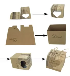 Крафтовая подарочная коробочка AL-TGH-FX-LOVE