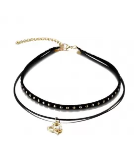 Тканевый чокер Everiot CK-XP-2073 с подвеской-сердцем