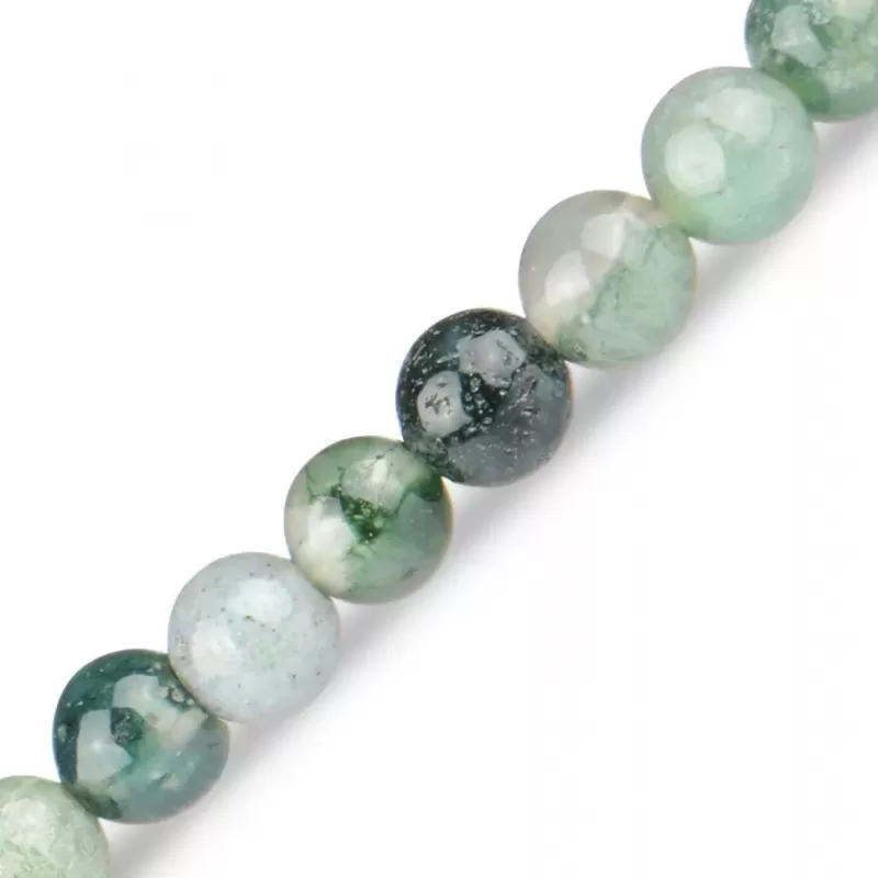 Браслет из зеленого агата на резинке Everiot Select LNS-2061