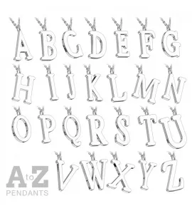 Кулон-буква "Английский алфавит" Spikes SNP-05S из стали на цепочке