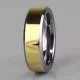 Кольцо из вольфрама TATIC R-TU-007 для пар, с золотой каемкой