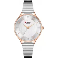 Ультратонкие женские часы из стали Curren CR-9041