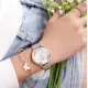 Ультратонкие женские часы из стали Curren CR-9041