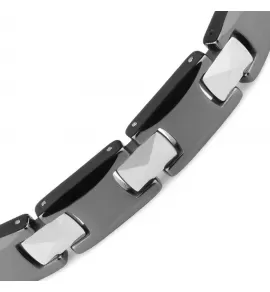 Мужской браслет из стали и керамики Everiot SB-ZS-3020