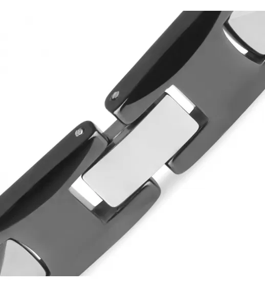 Мужской браслет из стали и керамики Everiot SB-ZS-3020