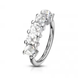 Незамкнутое кольцо из стали PiercedFish RXS05 серьга для пирсинга хряща уха, хеликса, брови, носа