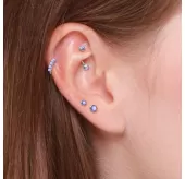 Незамкнутое кольцо из стали PiercedFish RXS05 серьга для пирсинга хряща уха, хеликса, брови, носа