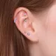 Незамкнутое кольцо из стали PiercedFish RXS05 серьга для пирсинга хряща уха, хеликса, брови, носа