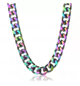 Мужская стальная цепь панцирная Everiot SN-ZS-2877 с цветным покрытием