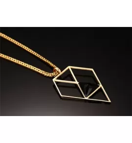 Стальной кулон "Геометрия" Everiot SPD-XP-0581 на цепочке