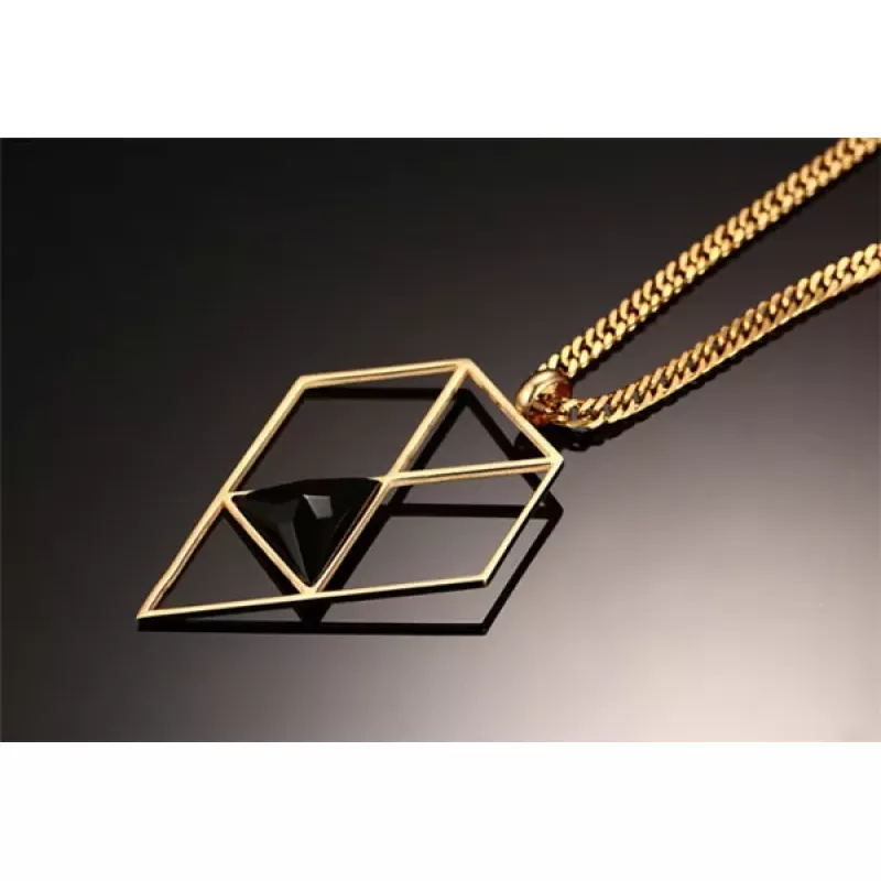 Стальной кулон "Геометрия" Everiot SPD-XP-0581 на цепочке